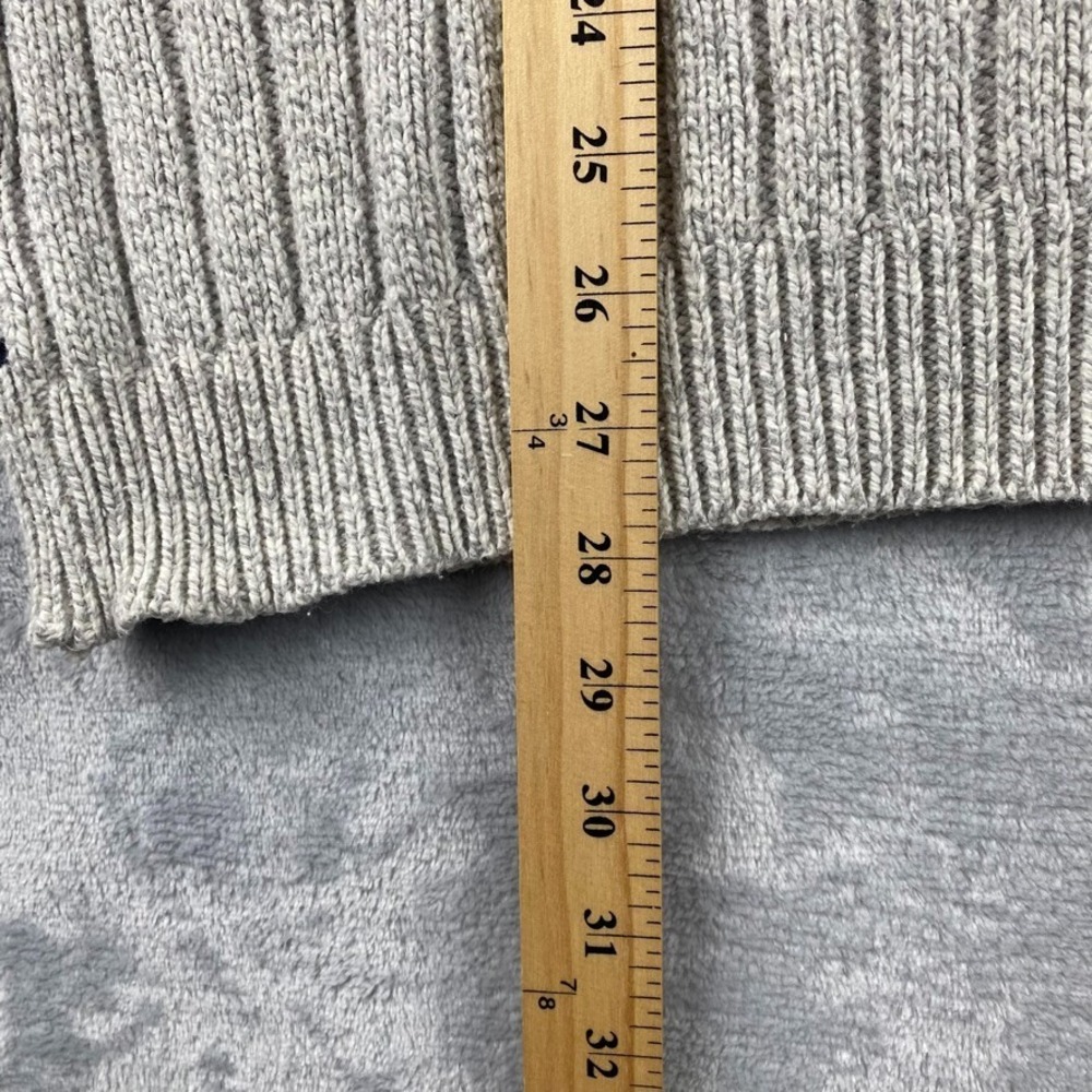 Vintage Club Room Sweater Men XL Ivory Cream Plaid Crewneck Pullover Made In USA - Picture 7 of 8
